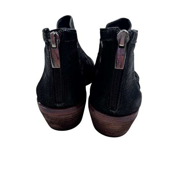 Vince Camuto Peera Black Leather Cutout Boho Southwestern Ankle Boots Women's 9 - Picture 4 of 8